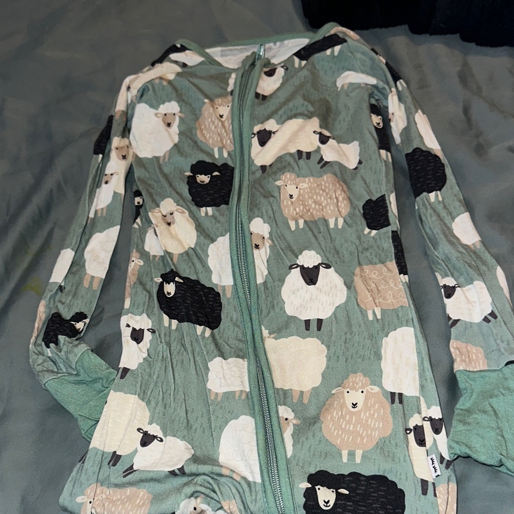 Little Sleepies Sheep zippy